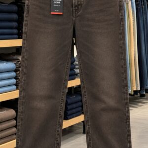 Men's Brown Washed Regular Fit Jeans